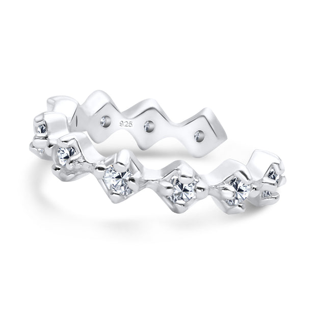 Crystal Zigzag Ear Cuff EC-1225