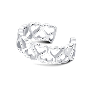 Hollow Heart Ear Cuff EC-1227