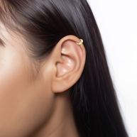 Wide Crescent Pavé CZ Ear Cuff EC-1242