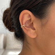Triple Band Channel CZ Ear Cuff EC-1251