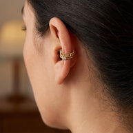 Crown with CZ Ear Cuff EC-1252