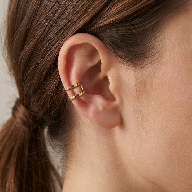 Modern Double Band Ear Cuff EC-1323