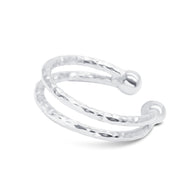 Hammered Double Band Ear Cuff EC-1331