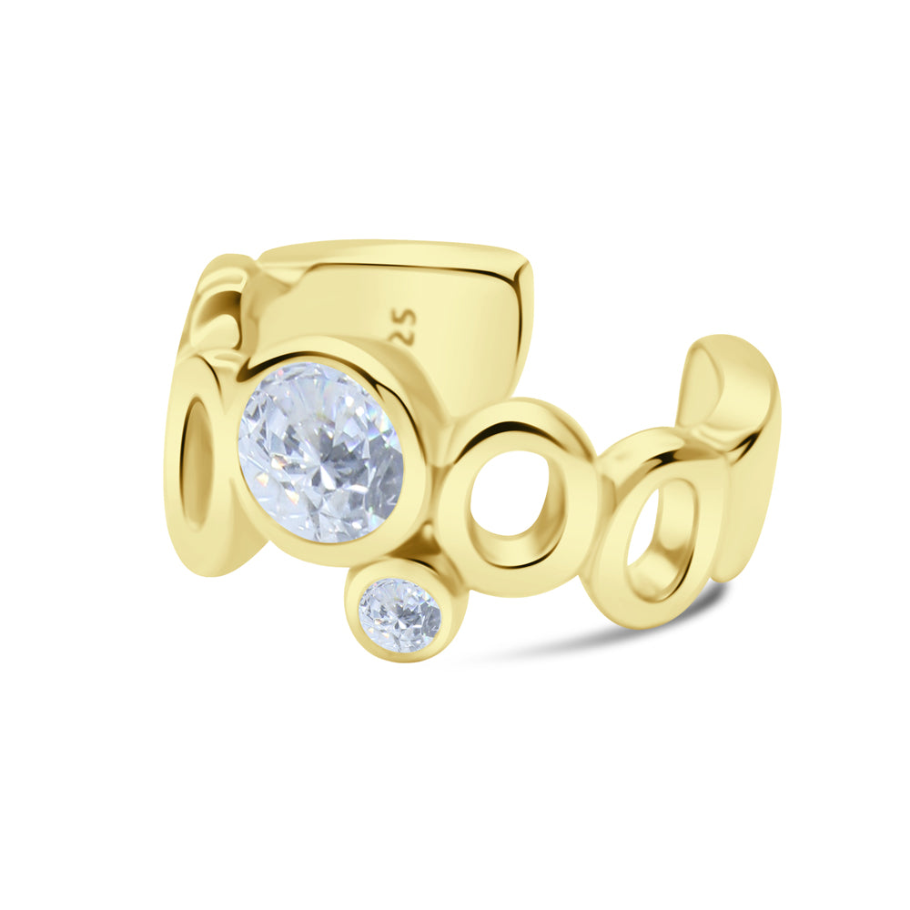 Bubble Circle CZ Ear Cuff EC-1357