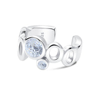 Bubble Circle CZ Ear Cuff EC-1357