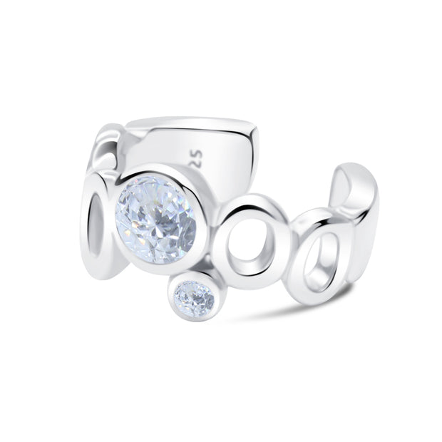 Bubble Circle CZ Ear Cuff EC-1357