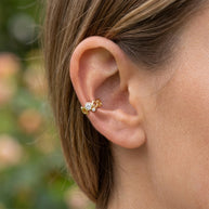 Bubble Circle CZ Ear Cuff EC-1357