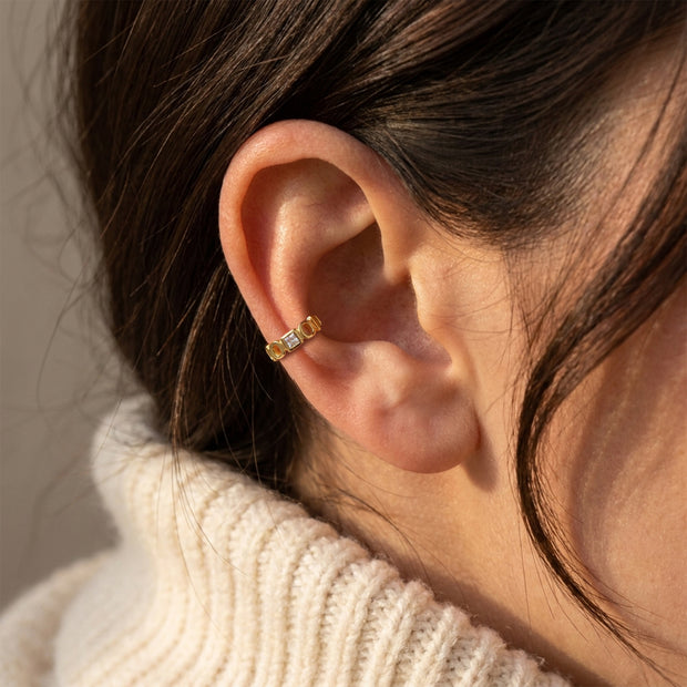 Geometric Open Frame CZ Ear Cuff EC-1361