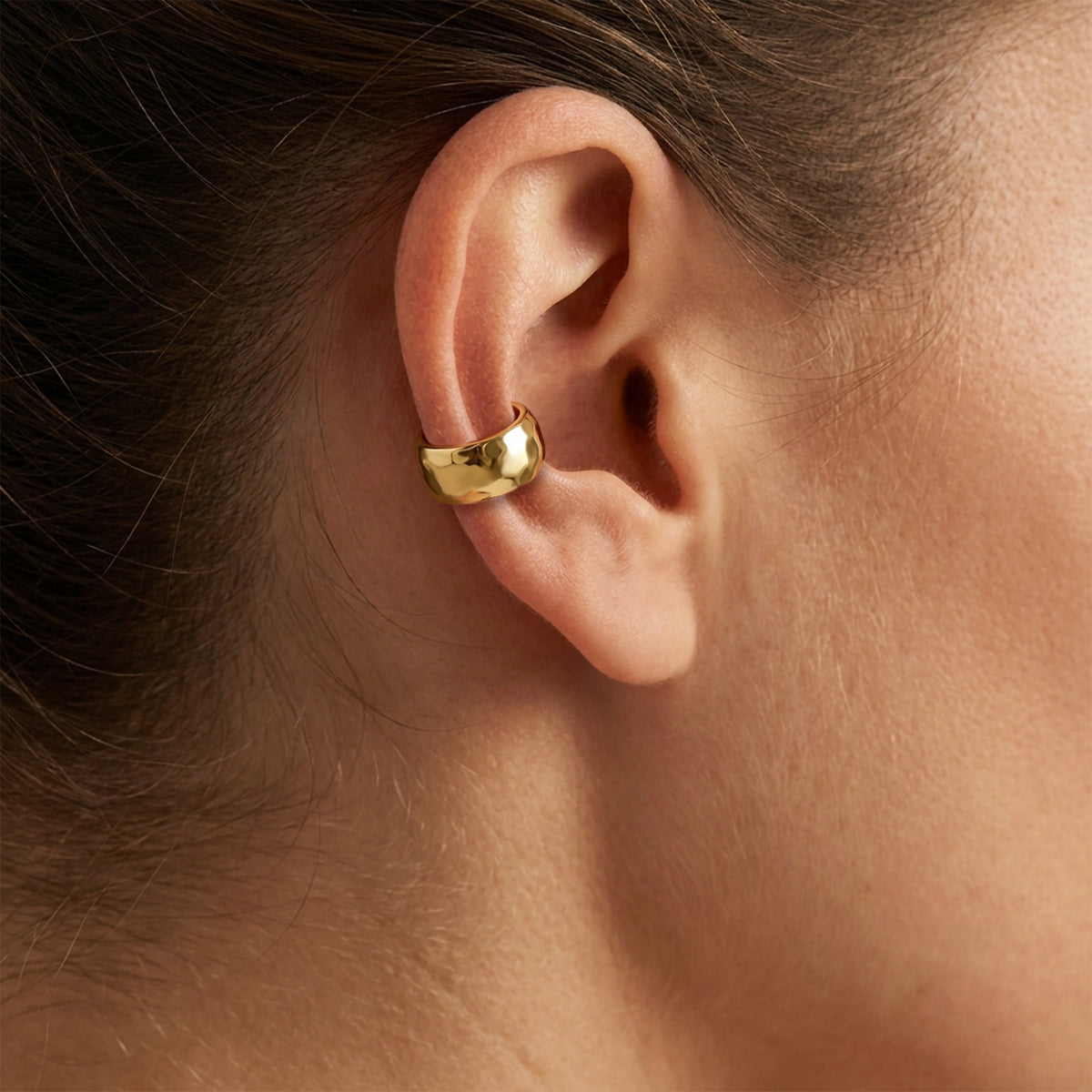 Wide Plain Dome Ear Cuff EC-1362