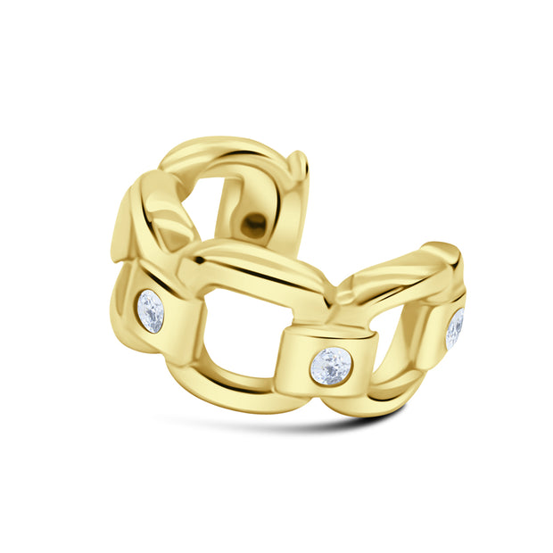Curb Chain CZ Ear Cuff EC-1366