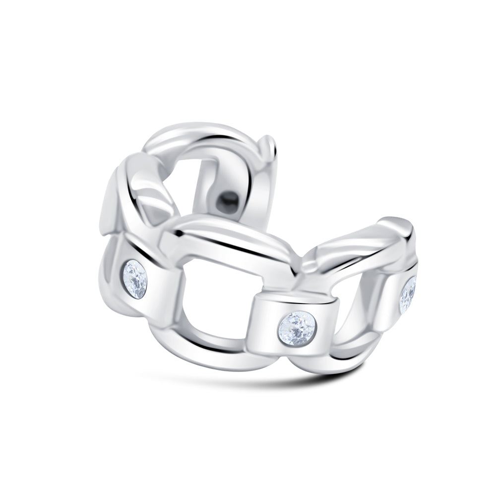 Curb Chain CZ Ear Cuff EC-1366