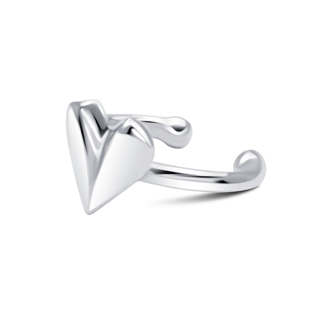 Origami Heart Ear Cuff EC-1369
