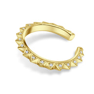CZ Pyramid Spike Ear Cuff EC-1386