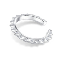 CZ Pyramid Spike Ear Cuff EC-1386