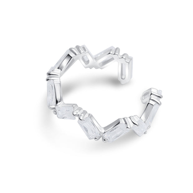 Zigzag Baguette CZ Ear Cuff EC-1388