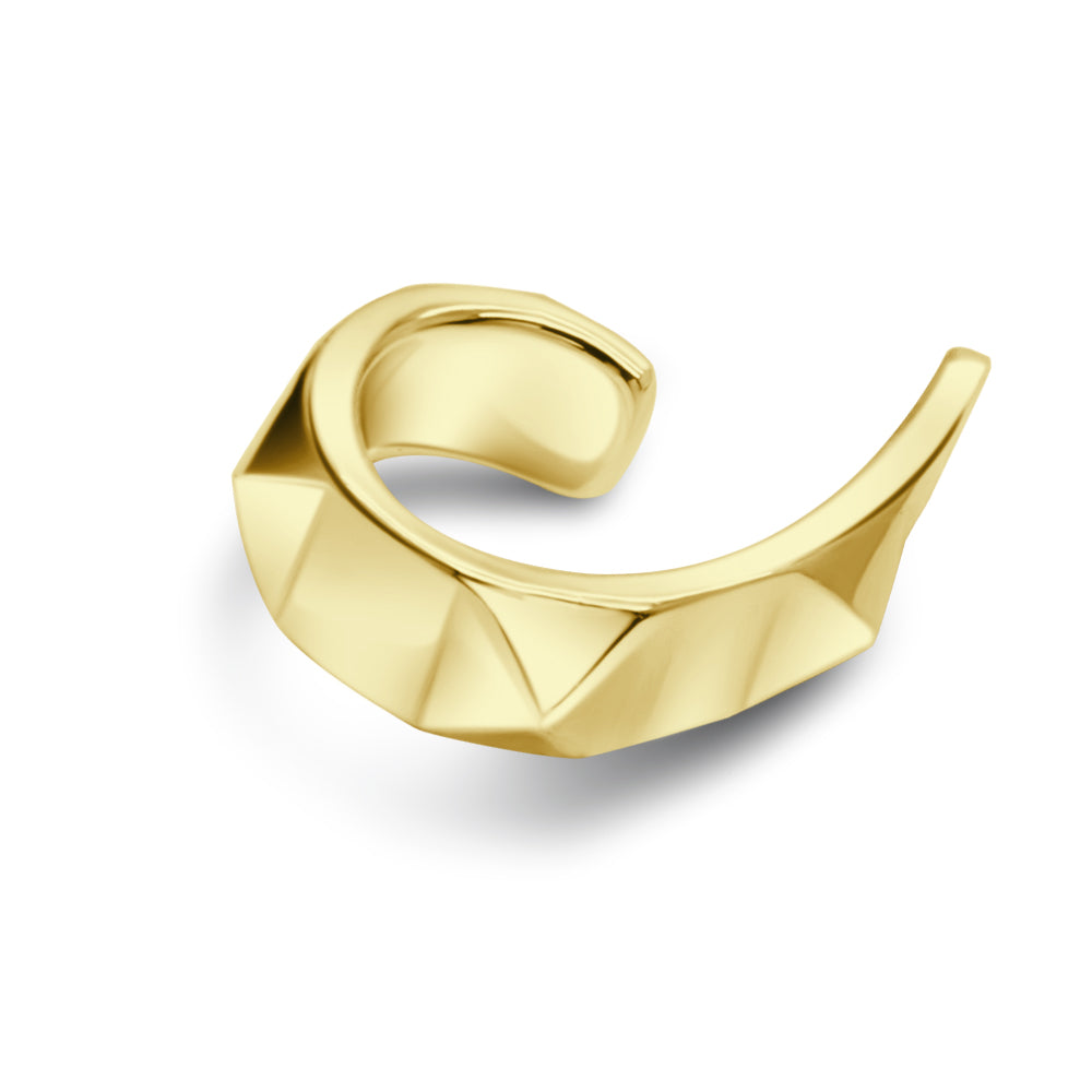 Faceted Shield Ear Cuff EC-1390