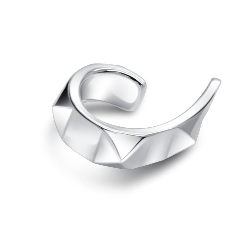 Faceted Shield Ear Cuff EC-1390