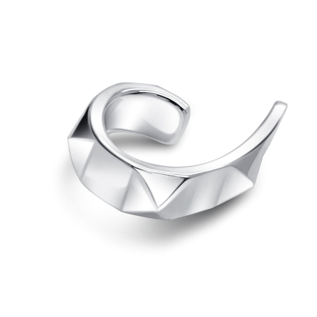 Faceted Shield Ear Cuff EC-1390