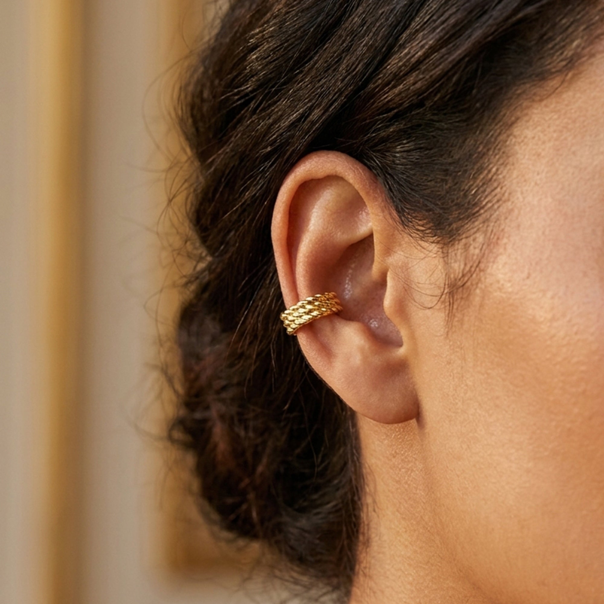 Triple Rope Twist Ear Cuff EC-1404
