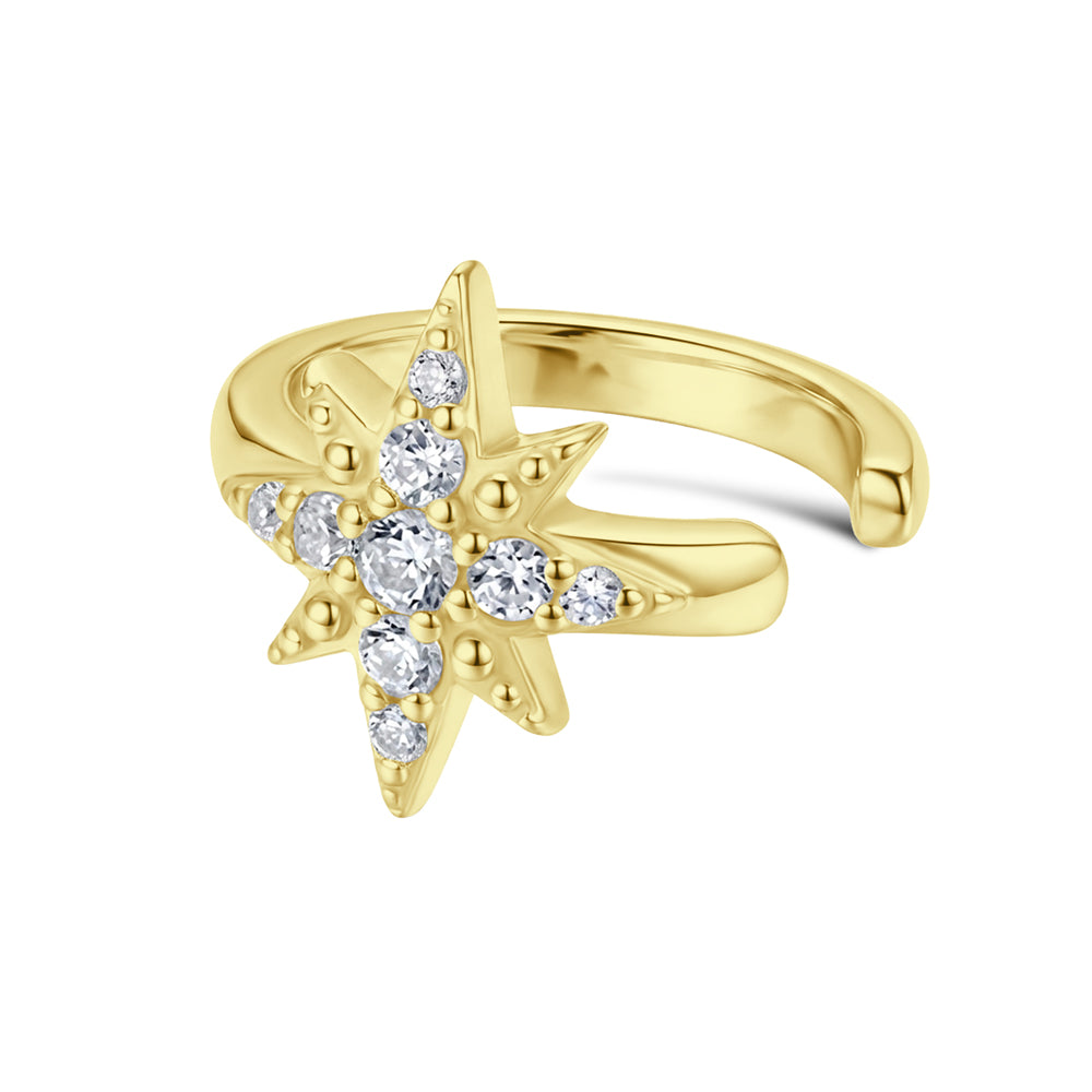 North Star Pavé CZ Ear Cuff EC-1405