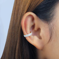 Elegant Gold-Plated Ear cuff with sparkling CZ EC-1452