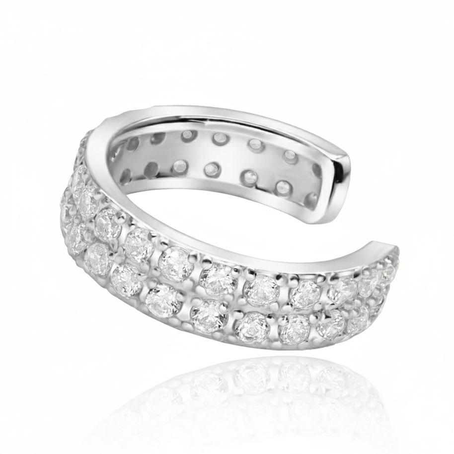 Elegant Gold-Plated Ear cuff with sparkling CZ EC-1452