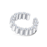 Cylinder Bezel CZ Ear Cuff EC-1466
