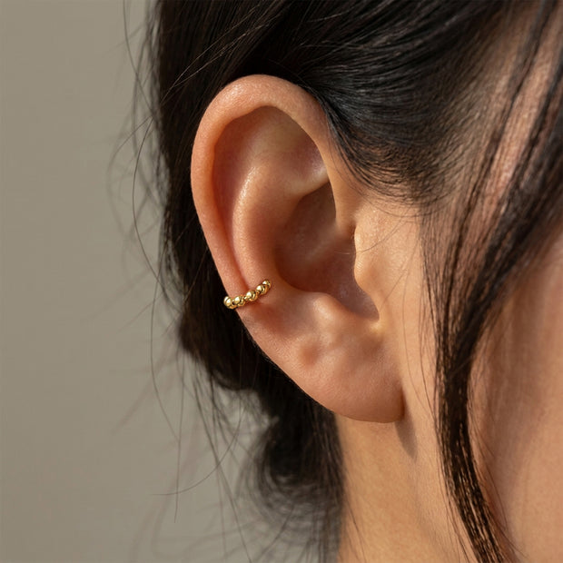 Graduating Bubble Bead Ear Cuff EC-1476