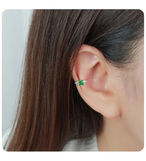 925 Shining Square CZ Ear Cuff EC-1490