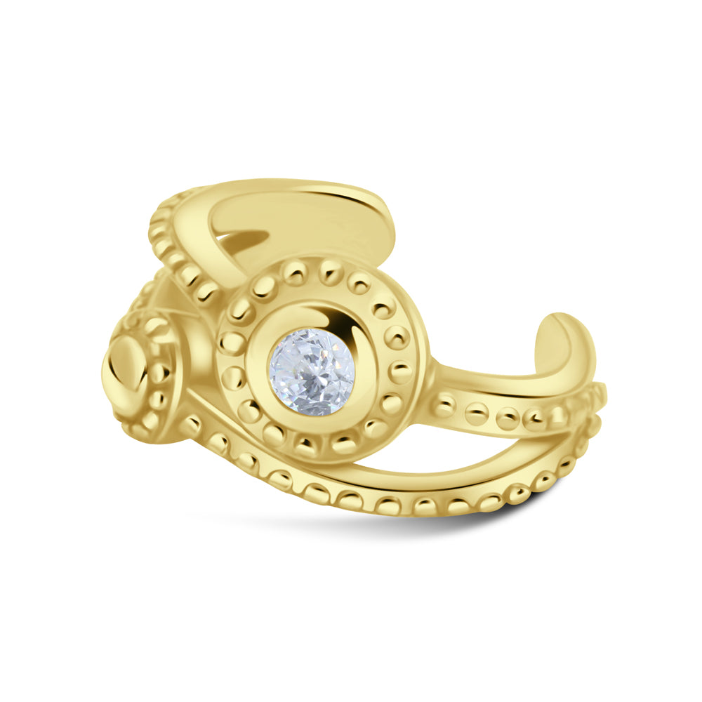 Octopus Tentacle CZ Ear Cuff EC-3029