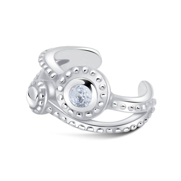Octopus Tentacle CZ Ear Cuff EC-3029