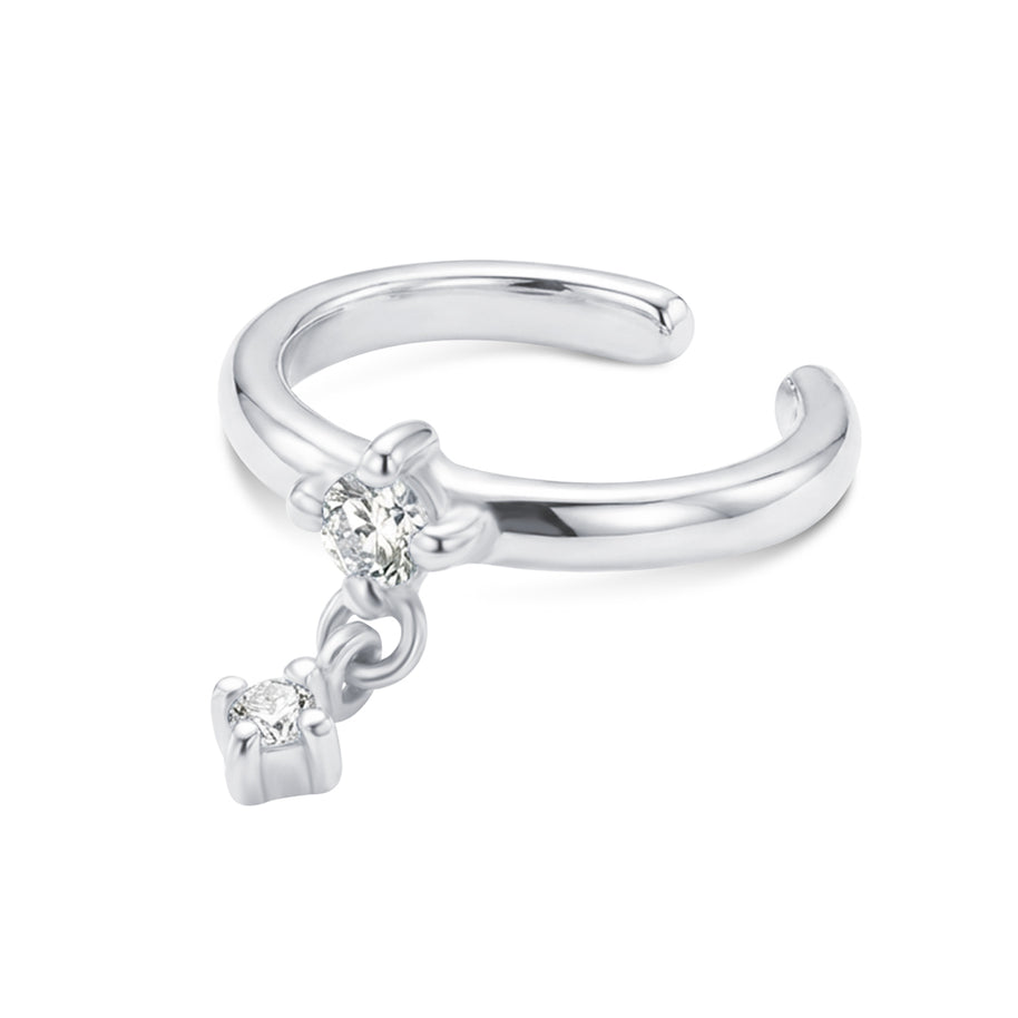 Crystal Charm Ear Cuff EC-3034