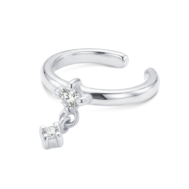 Crystal Charm Ear Cuff EC-3034