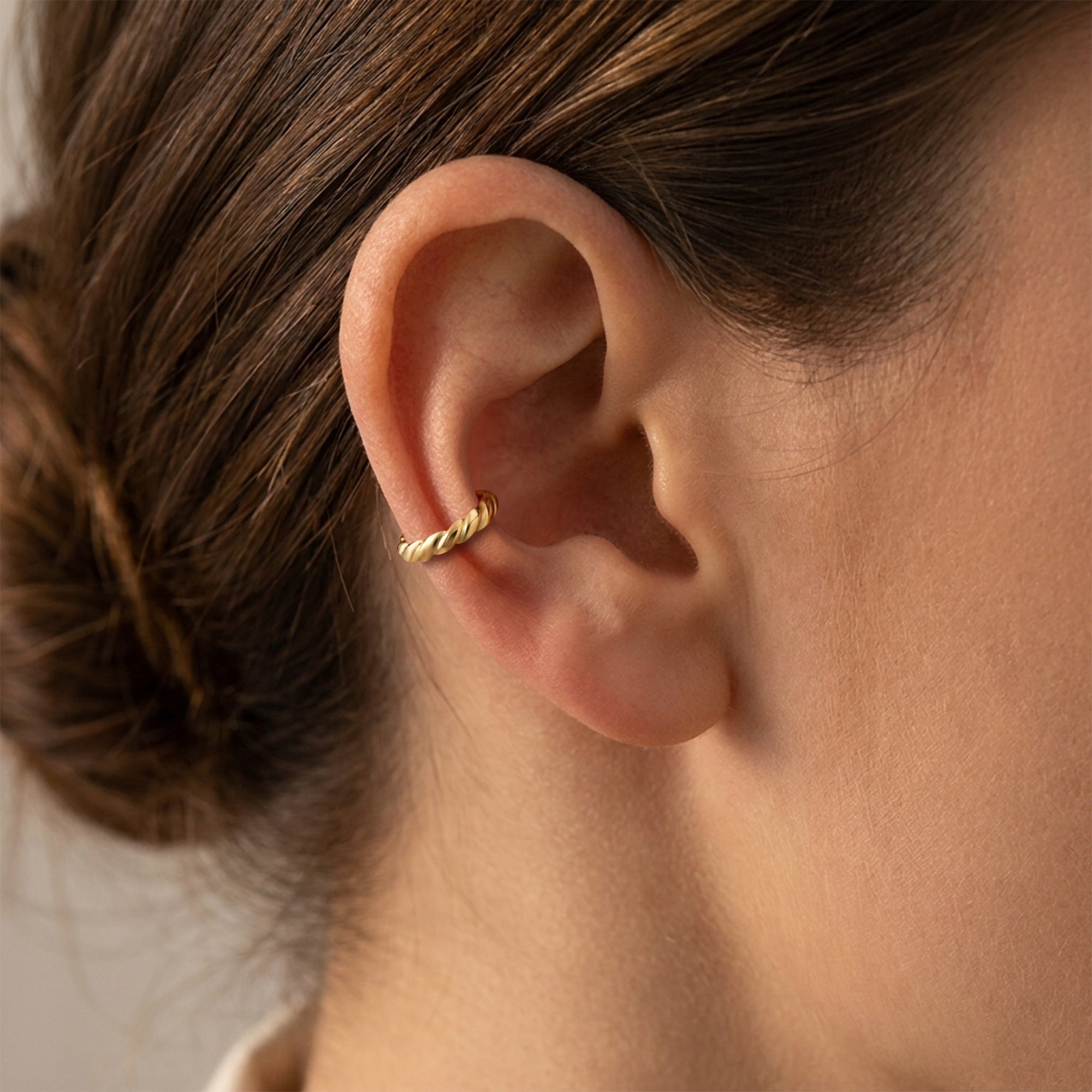 Twisted Rope Ear Cuff EC-3036