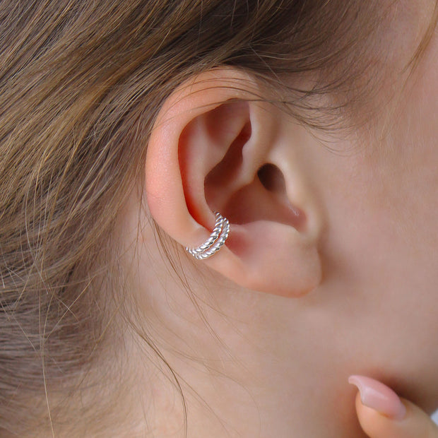 Double Twisted Rope Ear Cuff EC-3044