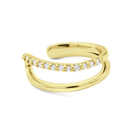 Double Band CZ Ear Cuff EC-4046