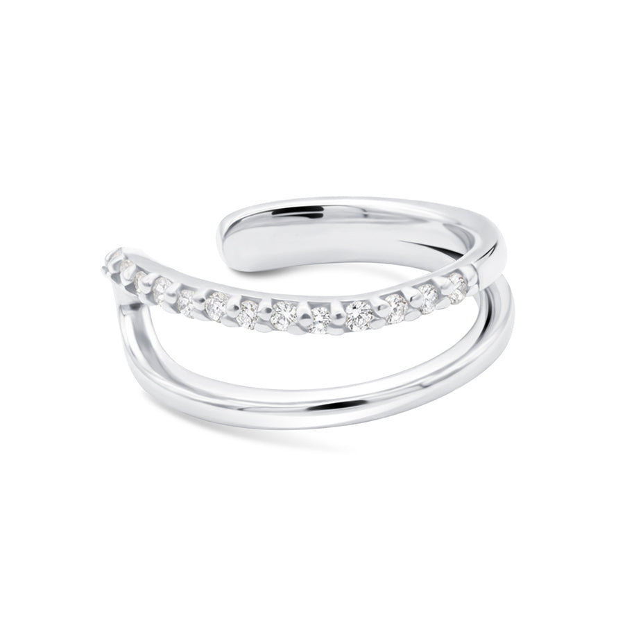Double Band CZ Ear Cuff EC-4046