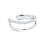 Double Band CZ Ear Cuff EC-4046