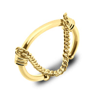 Dangling Spiral Chain Ear Cuff EC-410