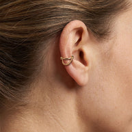 Dangling Spiral Chain Ear Cuff EC-410