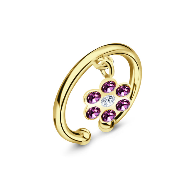 Stony Flower Ear Cuff EC-412