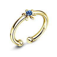 Floral Sparkling Ear Cuff EC-413