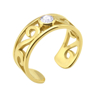 Filigree Crystal Ear Cuff EC-514