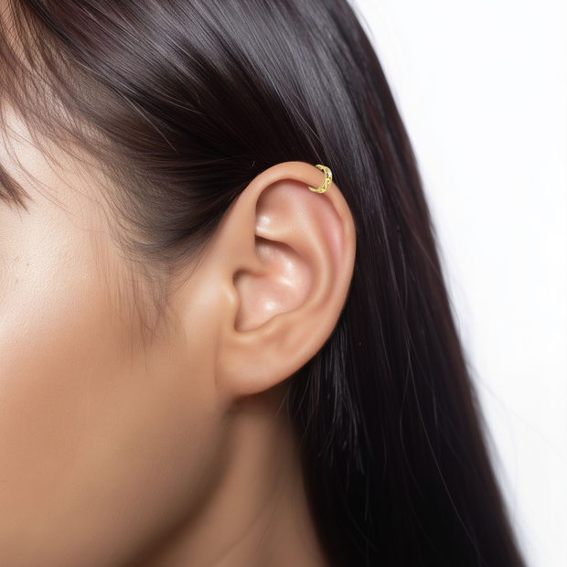 Filigree Crystal Ear Cuff EC-514