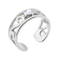 Filigree Crystal Ear Cuff EC-514