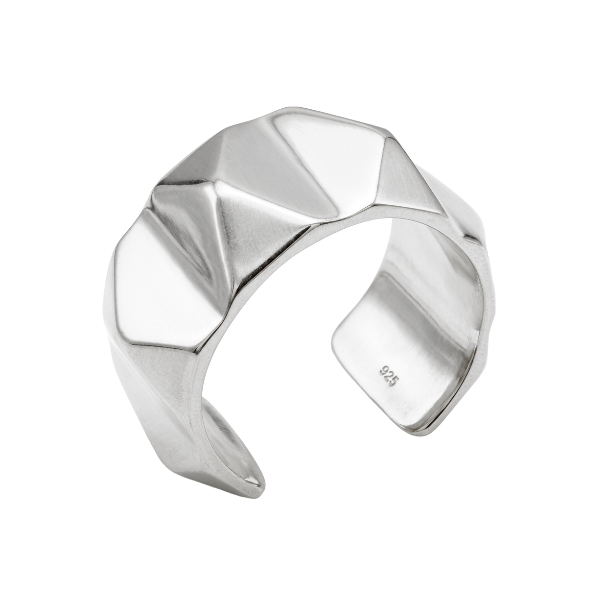 Geometric Faceted Ear Cuff EC-515