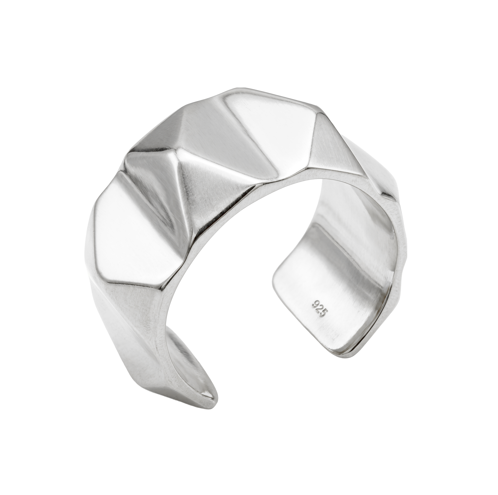Geometric Faceted Ear Cuff EC-515