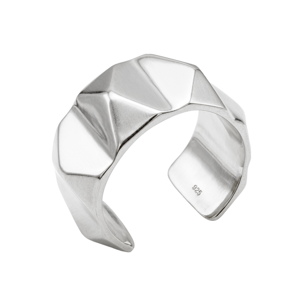 Geometric Faceted Ear Cuff EC-515