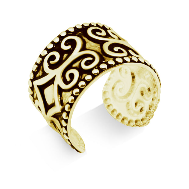 Bali Scroll Oxidised Ear Cuff EC-734