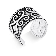 Bali Scroll Oxidised Ear Cuff EC-734